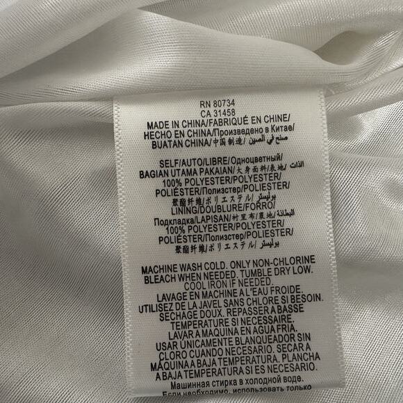 BCBGeneration Mini Dress White Chiffon Halter Neck SZ XS - Picture 5 of 5